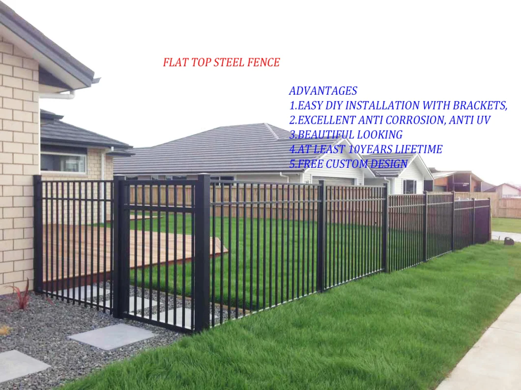 2.4 × 1.8 Meters Australian Security Fence Aluminum Pool Fencing Ornamental Fence Privacy Garden Fence Slat Screen Fence Panel China Manufacturer